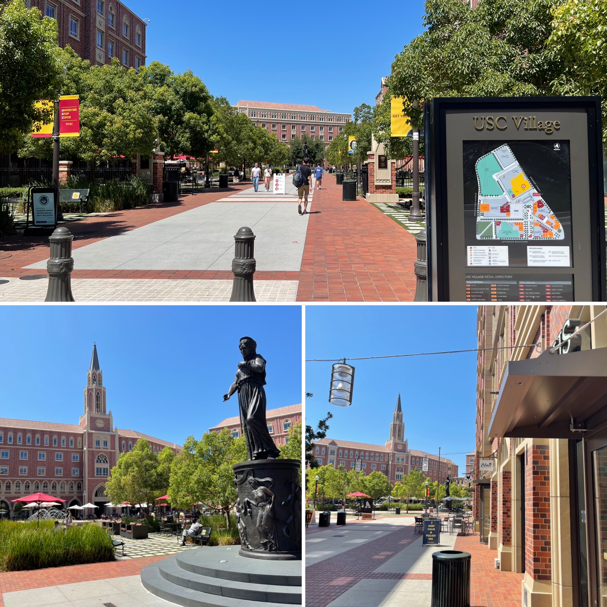USC Virtual Tour USC Village Statue
